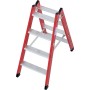 Kunststoff Stufen-DoppelLeiter, 2x4 Stufen