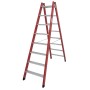 Kunststoff Stufen-DoppelLeiter, 2x8 Stufen