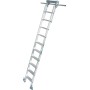 Stufen-RegalLeiter für T-Schienenanlage, 10 Stufen
