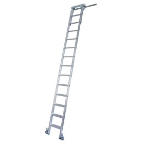 Stufen-RegalLeiter für T-Schienenanlage, 13 Stufen