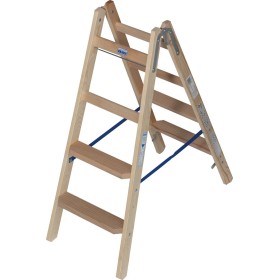 Holz Stufen/Sprossen Doppelleiter 2x4 Stufen