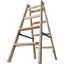 Holz Stufen/Sprossen Doppelleiter 2x4 Stufen