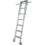 Stufen-RegalLeiter für Rundrohr-Schienenanlage, 6 Stufen