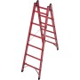 Vollkunststoff Sprossen-DoppelLeiter, 2x6 Sprossen