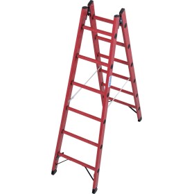 Vollkunststoff Sprossen-DoppelLeiter, 2x6 Sprossen