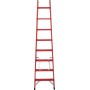 Vollkunststoff Sprossen-DoppelLeiter, 2x8 Sprossen