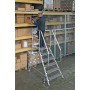 Stabilo Podestleiter fahrbar, einseitig begehbar,  Profilrost mit R13-Stufen, 2 Stufen