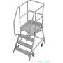 STABILO PodestLeiter fahrbar, einseitig begehbar, 4 Stufen inklusive Plattform