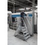 Stabilo Podestleiter fahrbar, beidseitig begehbar, 2 x 4 Stufen inklusive Plattform