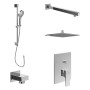 Villeroy & Boch Taro Duschsystem mit Brausestange, Kopfbrause und UP-Einhebel-Armatur