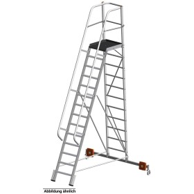 Podestleiter Vario kompakt 10 Stufen
