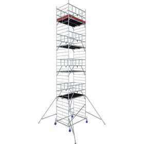 Échafaudage mobile ProTec XXL en aluminium, hauteur de travail 8,30 m