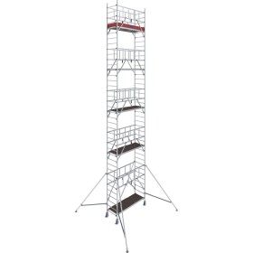 Échafaudage mobile ProTec 1000 en aluminium, hauteur de travail 9,20 m