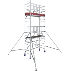 Échafaudage pliant ProTec XS 1000 en aluminium, hauteur de travail 3,70 m