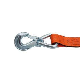 Zurrgurt 5000kg 2-teilig 50mm – 8 m mit Langarm-Druckratsche und Sicherungszurrhaken – 2500daN abriebfest