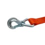 Zurrgurt 5000kg 2-teilig 50mm – 10 m mit Langarm-Druckratsche und Sicherungszurrhaken – 2500daN Orange