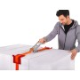 50x stk. Kantenschutzwinkel für Zurrgurte – für Bandbreite 50 mm mit Führungsschlitz – rot