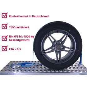 Radsicherungsgurt 2-teilig 3-Punkt 35 mm – Fahrzeuge bis 4500kg – LC 1500 daN