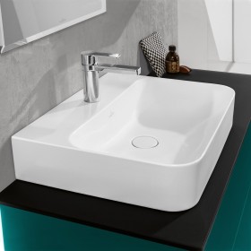 Villeroy & Boch Finion Waschtisch 60 cm mit Hahnloch, mit ViFlow Überlauf