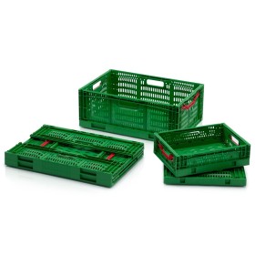 Faltbarer Behälter perforiert Grün