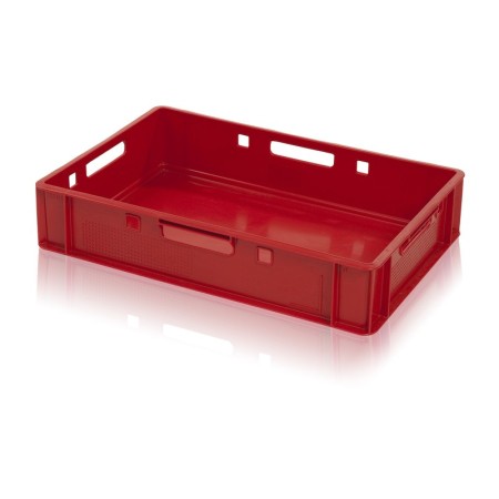 Fleisch-Logistikbehälter rot, stapelbar