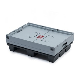 Grande scatola pieghevole 80 x 60 x 55 cm Pallet leggero