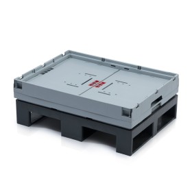 Grande scatola pieghevole 80 x 60 x 55 cm Palette completa