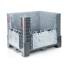 Grande scatola pieghevole 120 x 100 x 97,5 cm 4 piedi - 2 aperture di carico