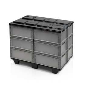 Couvercle de palette en plastique 120 x 80 cm