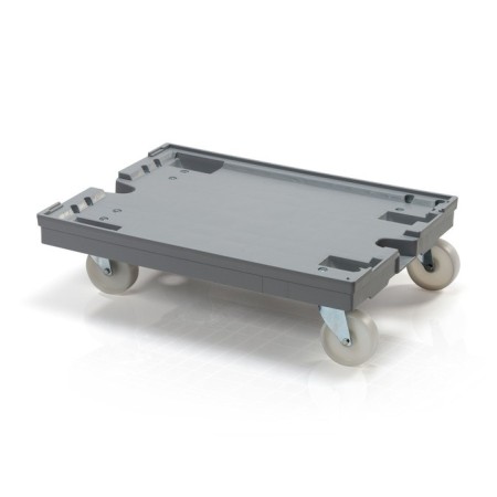 Transportroller 80 x 60 cm 4 lenkbare PP-Rollen