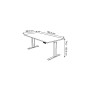 Sitz-Steh-Schreibtisch Move 1 advance, elektrisch höhenverstellbar, 74-123cm (H), 180x80cm