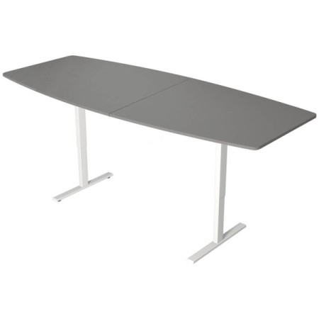 Konferenztisch Move 3 10306010, elektrisch höhenverstellbar 72-120cm (H), 250x100cm (BxT), 6 Personen, Tonnenform