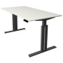 Sitz-Steh-Schreibtisch Move 3 elegant, elektrisch höhenverstellbar, 72-120cm (H), 160x80cm