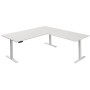 Sitz-Steh Eck-Schreibtisch Move 3, elektrisch höhenverstellbar, 72-120cm (H), 200x100cm