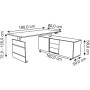 Sitz-Steh-Schreibtischkombination Move 3 10384410, elektrisch höhenverstellbar 72-120cm (H), 180x80cm