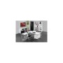 Anbautisch höhenverstellbar Yukon weiss, silber rechteckig 100,0 x 60,0 x 68,0 - 82,0 cm