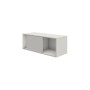 Wandregal weiss, grafit 100,0 x 40,0 x 36,0 cm
