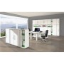 Schiebetürenschrank weiss/weiss 2 Fachböden