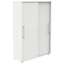 Schiebetürenschrank weiss/weiss 3 Fachböden