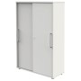 Schiebetürenschrank weiss/weiss 3 Fachböden