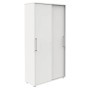 Schiebetürenschrank weiss/weiss 4 Fachböden