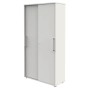 Schiebetürenschrank weiss/weiss 4 Fachböden