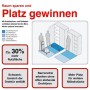 Schiebetürenschrank weiss/weiss 4 Fachböden
