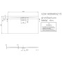 Villeroy & Boch Architectura Metalrim Duschwanne 140 x 80 x 1,5 cm mit Vilbogrip