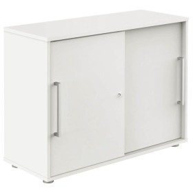 Schiebetürenschrank weiss/weiss 1 Fachboden