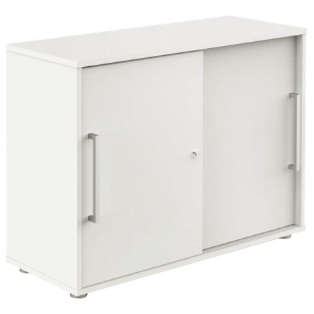 Schiebetürenschrank weiss/weiss 1 Fachboden