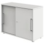Schiebetürenschrank weiss/weiss 1 Fachboden