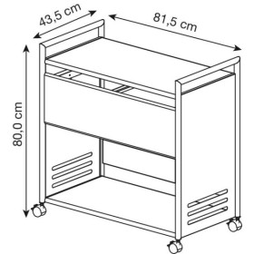 Hängemappenwagen für Hängemappen und Ordner