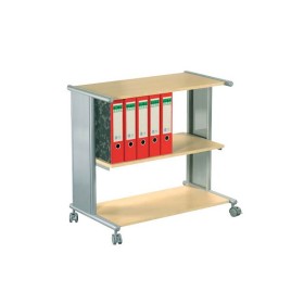 Bürowagen Pragma buche/silber 76 x 42 x 72,5 cm
