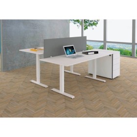 Move Tischtrennwand grau 160,0 x 45,0 cm